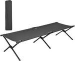 GYMAX Folding Camping Cot, Heavy Duty Portable Military Cot with Oxford Fabric