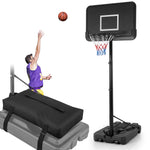 GYMAX Basketball Hoop, Portable Basketball Hoop 6.5-10 ft Adjustable w/Extra Large Fillable Base