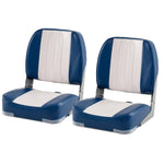 GYMAX Boat Seats Folding Low/High Back Boat Seats with Stainless Steel Screw Included