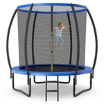 GYMAX Trampoline, 12FT ASTM Approved Recreational Trampoline with Enclosure, Ladder & Galvanized Steel Frame