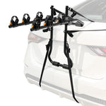 GYMAX Bike Rack, Trunk Mounted 3 Bike Hitch Rack with 2” Receiver & Double Safety Guarantee