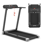 GYMAX Folding Smart APP Control Running Machine