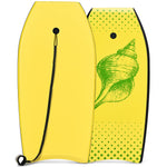 GYMAX 33"/37"/41" Body Board with EPS Foam Core Boogie Boards for Beach
