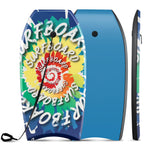 GYMAX Boogie Boards for Beach, 33"/37"/41" Body Board with EPS Foam Core