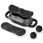 GYMAX Massage Gun, Handhold Cordless Deep Tissue Massager with 3 Heads, 3 Modes, 2.5-Hour Runtime & 15-min Auto-off Timer