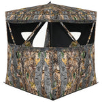GYMAX 3 Person Pop Up Hunting Blind See Through Silent Sliding Ground Blind