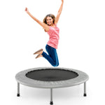 GYMAX Rebounder Trampoline for Adults, Mini Exercise Trampoline with Safety Pad, 36"