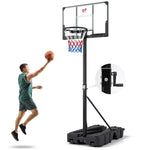 GYMAX Basketball Hoop Adjustable Portable Basketball Goal