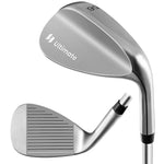 GYMAX Golf Wedge, Sand Wedge & Lob Wedge with Low Gravity Center & Grooves, 56 Degrees