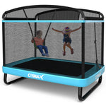 GYMAX Trampoline for Kids, 6FT Toddler Trampoline with Swing & Enclosure Safety Net