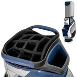 GYMAX Golf Bag, 14 Way Divider Golf Cart Bag with 7 Zipper Pockets, Individual Putter Well & Rain Hood