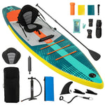 GYMAX Paddle Board Inflatable SUP with Kayak Seat