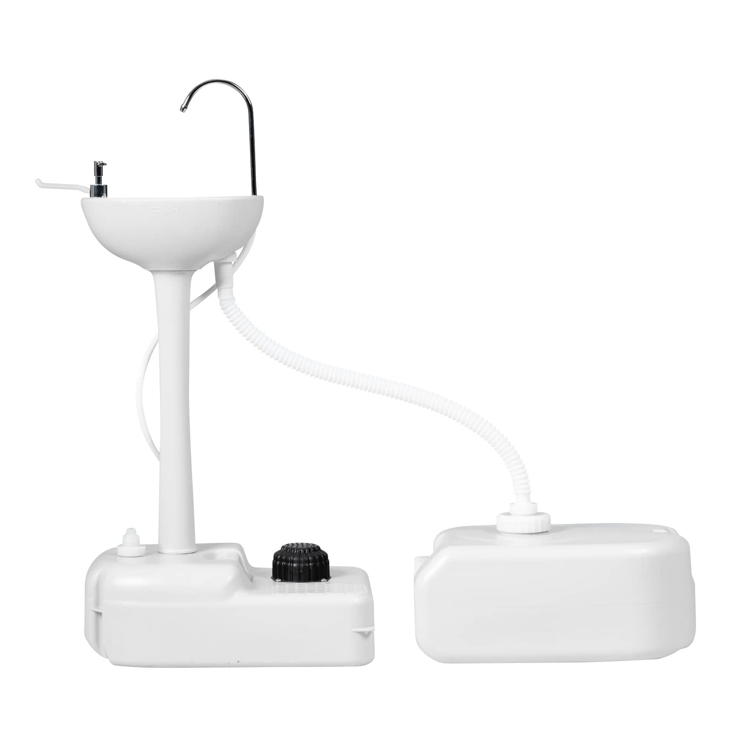 GYMAX Portable Camping Sink, Hand Wash Station with 4.5 Gal Water Tank 6.5 Gal Sewage Tank