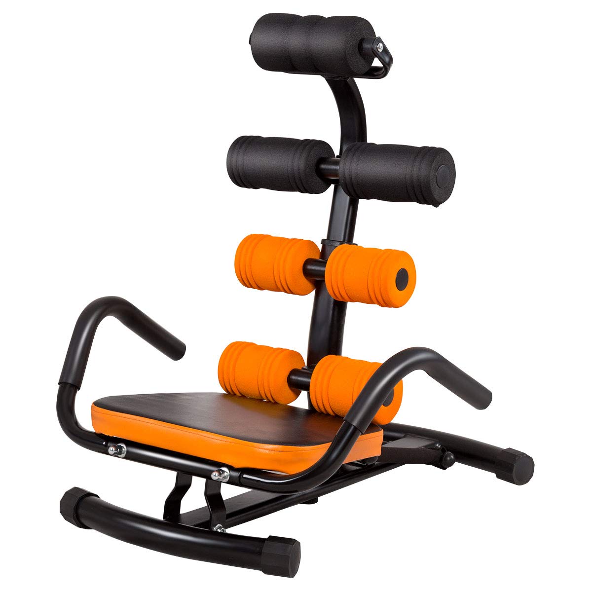 GYMAX Abdominal Twister Trainer, Incline Ab Rocket Exerciser Height Adjustable