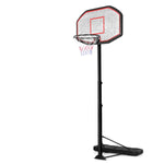 GYMAX Portable Basketball Hoop, 6.5-10FT Height Adjustable Basketball System with Wheels & 43" Backboard for Youth Kids Family Indoor/Outdoor