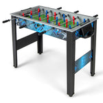 GYMAX Foosball Table, 38" Soccer Game Table Set with 2 Footballs
