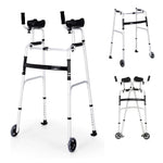 GYMAX 440lbs Lightweight Aluminum Alloy Rehabilitation Auxiliary Walker