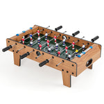 GYMAX Tabletop Foosball Game, 27” Mini Foosball Table with 2 Balls & Score Keeper