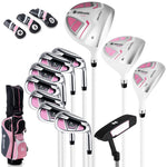 GYMAX Women Golf Clubs, 16PCS Right Handed Golf Set Includes Graphite 460CC Driver