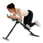 GYMAX Ab Workout Equipment Adjustable Ab Machine for Whole Body Home Exercise