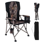 GYMAX Folding Hunting Chair Portable Camping Chair 400LBS