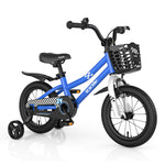 GYMAX 14”/16"/18" Kids Bike for 3-5/4-7/4-8 Years, Childrens Bicycle w/Removable Training Wheels