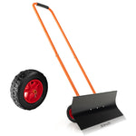 GYMAX 30” Snow Pusher with Wheels