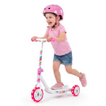 GYMAX Kick Scooter for Kids 2+/ 3 Light-up Wheels Toddler Scooter
