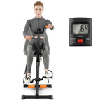 GYMAX Pedal Exercise Bike for Seniors, Hand Arm Leg and Knee Fitness Machine with Massage, LCD Monitor