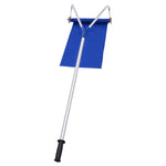 GYMAX Snow Roof Rake, 21FT Aluminum Roof Rake with Extendable Handle & Built-in Wheels