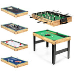 GYMAX Multi Game Table, 10 in 1 Combo Game Table w/Foosball Table, Hockey, Pool Table, Ping Pong
