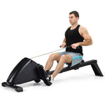 GYMAX Magnetic Rowing Machine, Foldable Rower with Digital Monitor & 10 Level Adjustable Resistance