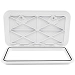 GYMAX Boat Hatch 24" x 14" Marine Deck Access Hatch & Lid with 180 Degree Lid Hinge