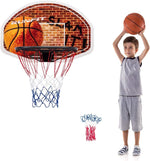 GYMAX Mini Basketball Hoop, 29" x 20" Wall Mounted Hoop with Spare Net