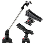 GYMAX Fishing Rod Holder, Boat Kayak Accessories Set with Rod Holder, Anchor Lock Release System