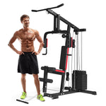 Gymax Weight Training Machine, Multifunctional Strength Training Machine Equipment with 100 lbs Weight Stack