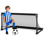 GYMAX Soccer Goal Foldable Portable Soccer Training Net with Metal Frame