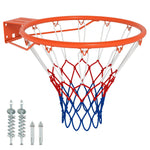 GYMAX Basketball Rim 18 inch Basketball Rim Replacement with All-Weather Net