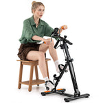 GYMAX Pedal Exerciser Bike Arm Leg Knee Physical Therapy Peddler