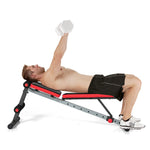 GYMAX Weight Bench, Adjustable Workout Bench Sit Up Bench with 9-Level Incline, Decline Ab Bench Press for Home