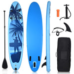 GYMAX Paddle Board, 9.8' x 6" Inflatable Stand Up Paddle Board with SUP Accessories