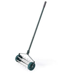 GYMAX Lawn Aerator, Rolling Aerator with Anti-Slip Handle & Tine Spikes, Push Plugger Aerator for Garden
