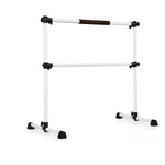 GYMAX Portable Ballet Barre, 4 Feet Folding Height Adjustable Ballet Bar with Anti-Skip Pad