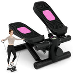 GYMAX Steppers for Exercise at Home Hydraulic Mini Stair Stepper