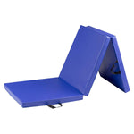 Gymax Tumbling Mat, 6'x2' Tri-Fold Gymnastics Panel Thick Mat