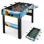 GYMAX Foosball Table, 37” 2 in 1 Mini Foosball Table with Removable Legs for Tabletop