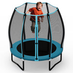 GYMAX Trampoline for Kids, 55" Toddler Trampolines with All-Round Enclosure Net