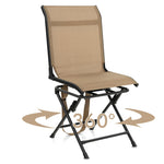 GYMAX Hunting Chair, 360 Degree Swivel Hunting Blind Chair with Carry Handle, 330 lbs Capacity, Comfortable