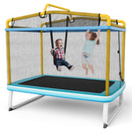 GYMAX Trampoline for Kids, 75” ASTM Approved Recreational Trampolines with Swing