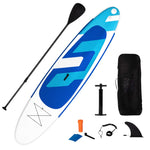GYMAX Inflatable Stand Up Paddle Board, 10’ x 31” x 6” Lightweight SUP with Accessory Set, Backpack
